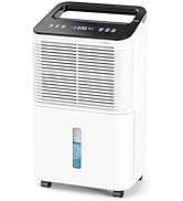 TABYIK 30 Pint Dehumidifier for Basement, with Drain Hose for Large Bedroom Bathroom, with Auto H...