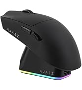 MechLands AJAZZ AJ139P V3 MC Wireless Mouse with Charging Base, 3 Modes Gaming Mouse with 800mAh ...