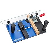 Rockler Rail Coping Sled for Router Table – Round Handle Router Sled for Firm Grip – Toggle Clamp...