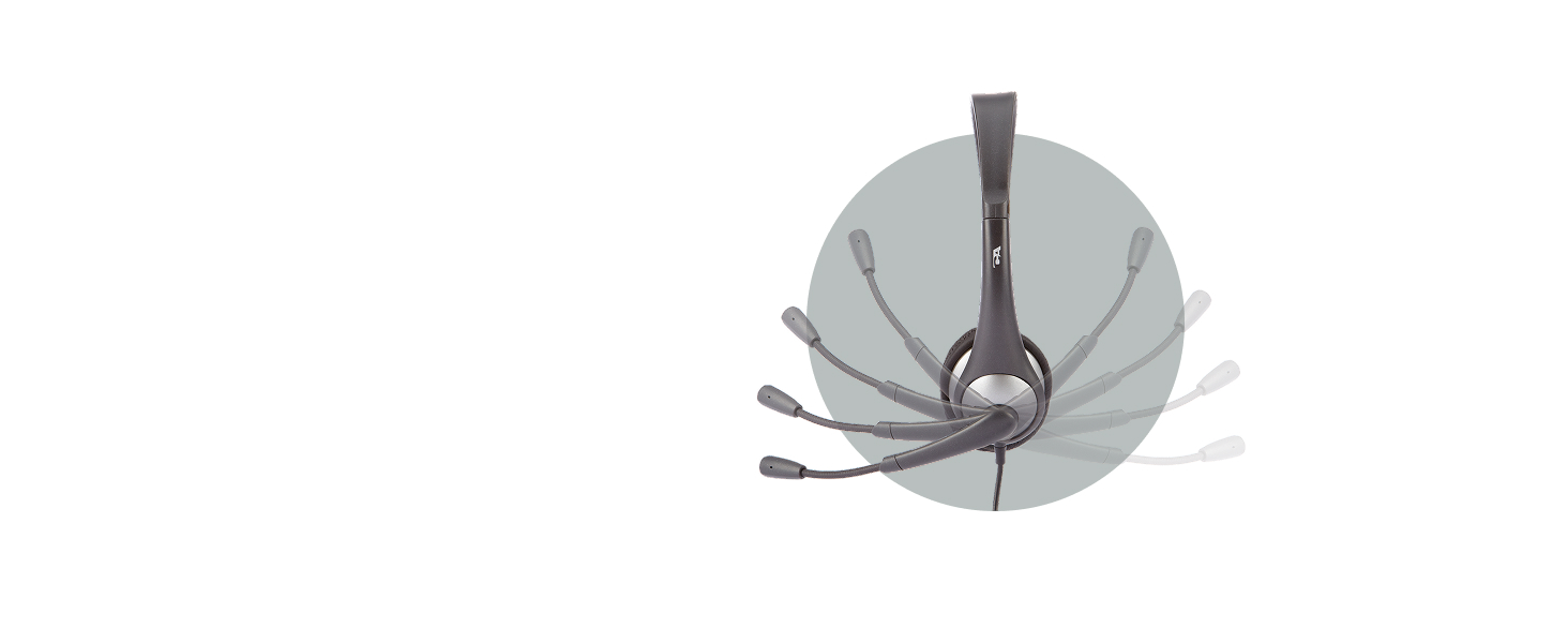 ambidextrous boom mic, ambidextrous headset, Mono Headset with Single Plug &amp;amp; Y-adapter