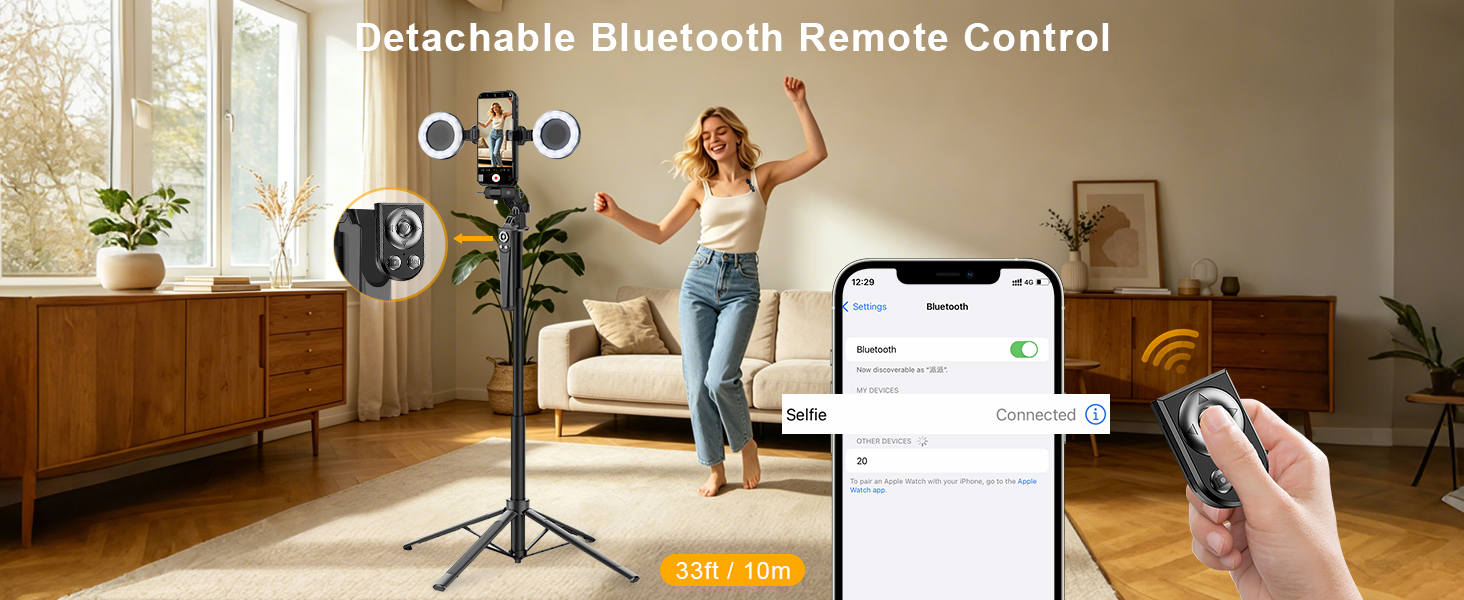 iphone tripod with remote