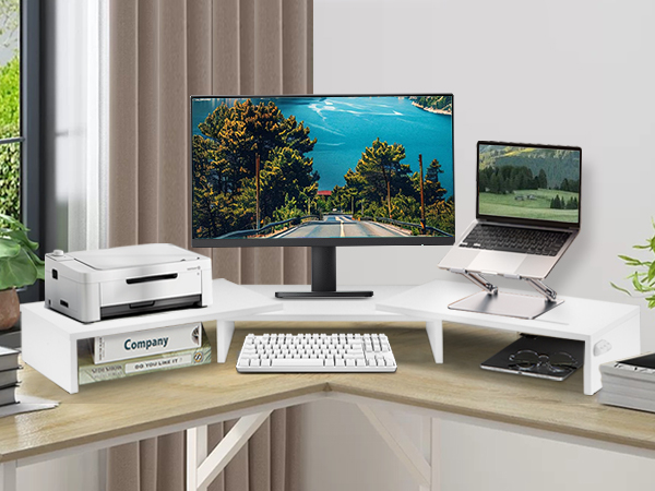 Dual Monitor Stand Riser