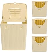 VILLCASE 4pcs Plastic Finch Nest Box, 5 x 4 x 5 inch Hanging Bird Nest Cage Breeding Box Parrot H...