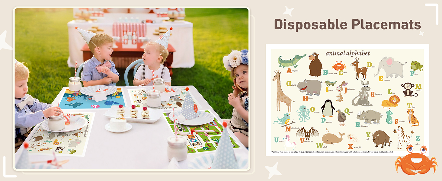 Disposable Placemats for Baby