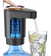 Water Jug Pump for 5 Gallon Bottle – Portable Electric USB-C Charging Dispenser, Dual Powerful Mo...