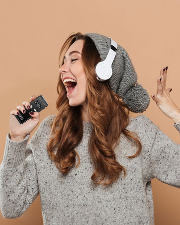 Audio Recorder, Dual Microphone 3072 Kbps A-B Repeat Recording, MP3 Player Activated Recorder