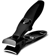 Swocky German Nail Clippers, Premium Stainless Steel Wide Jaw Anti Splash Design,Ultra Sharp Heav...
