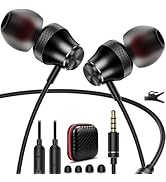 3.5mm Earbuds Wired Earphone for Moto G Stylus Play Pure Chromebook PC School Laptop in-Ear Noise...