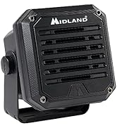 Midland- SPK100 Heavy-Duty 20W External Speaker - 180 Degrees Swivel Base Bracket Works with All ...