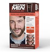 Just for Men Control GX Grey Reducing Beard Wash Shampoo with Keratin, Gradually Colors Mustache ...