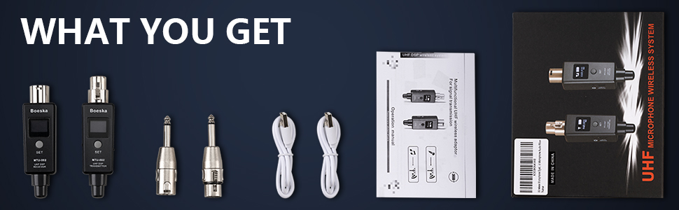 Wireless Microphone Transmitter Receiver