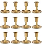 Candlestick Holders Taper Candle Holders, Romadedi Gold Candle Stick Candle Holder for Table Cent...
