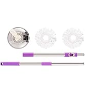 ARSUK 360 Degree Deluxe Spin Easy Magic Mop Wring And Clean Microfibre Mop And Bucket With Power ...