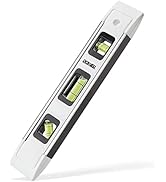 DOWELL Magnetic Torpedo Level Mini Bubble Level Box Spirit Level Alloy Frame 180/90/45 Degree 9-I...