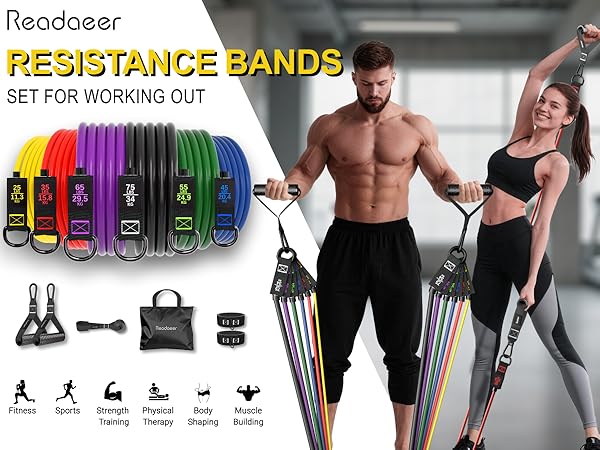 300 LBS Exercise Bands for Working Out