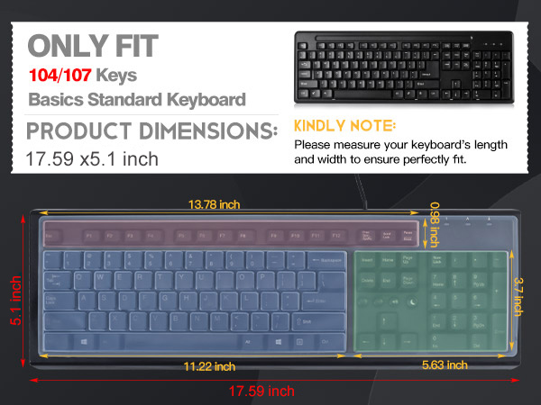 standard Keyboard Protector Skin