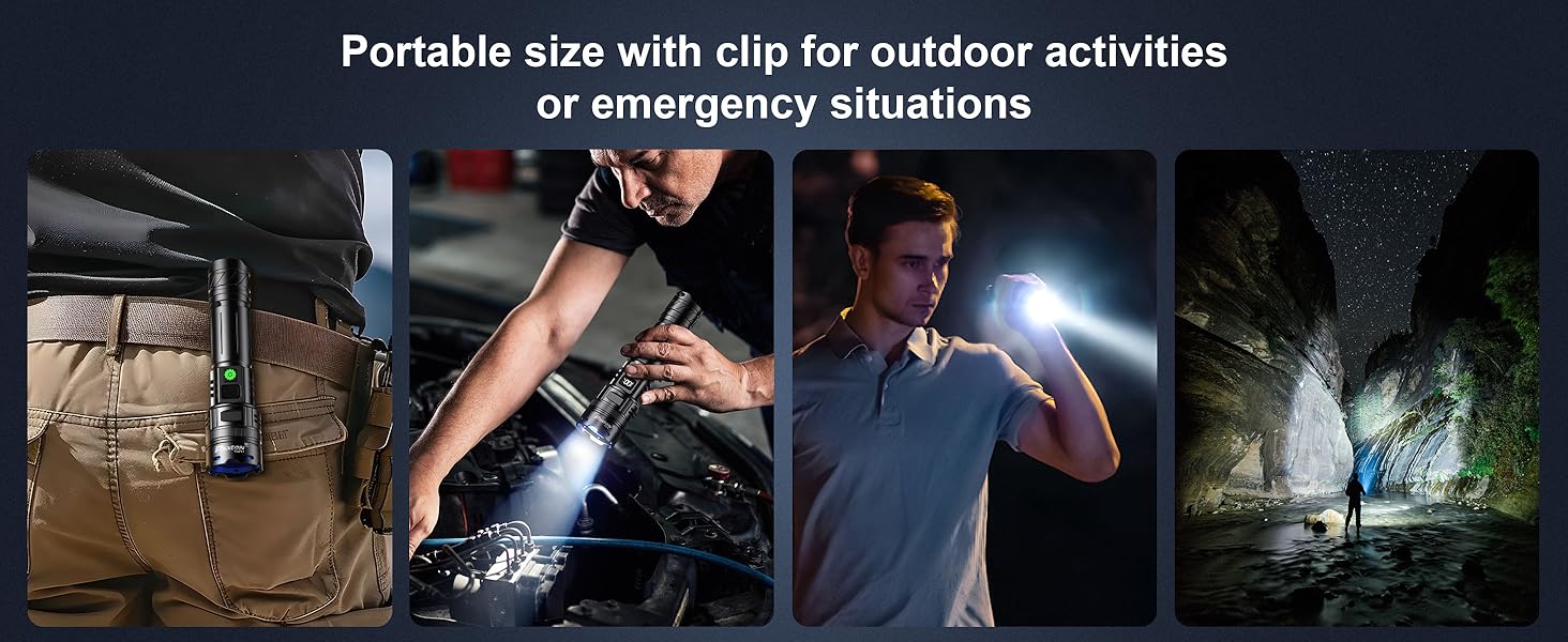 PH2403 rechargeable flashlight high lumens