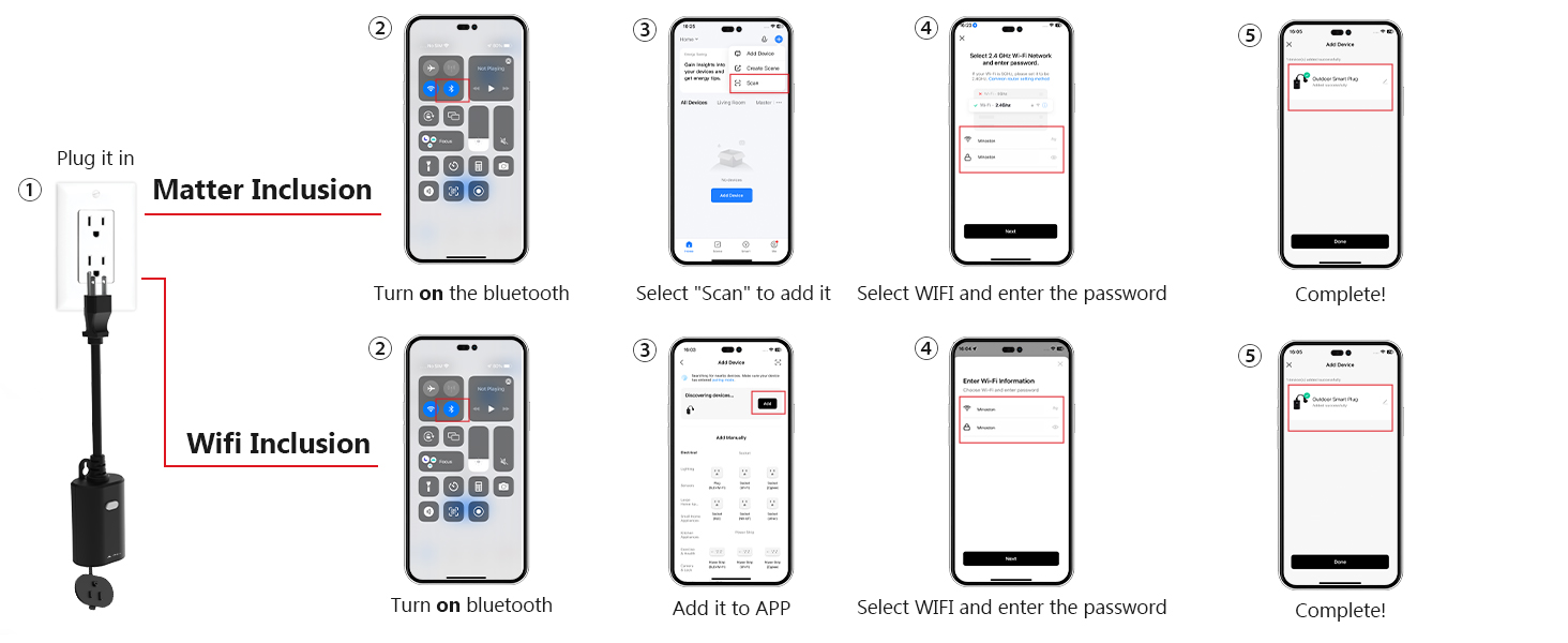 Add the device to Minoston APP