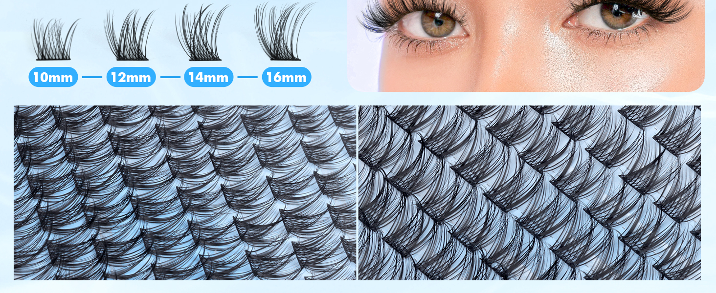 lash clusters wispy