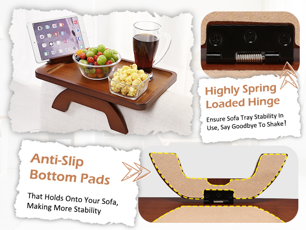 couch arm tray