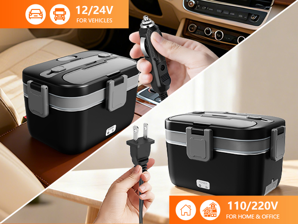 Large capacity electric lunch box