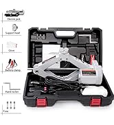STANDTALL Electric Car Jack 2T Scissor Floor Jack Set 12V Automatic Vehicle Lift Kit for Road Eme...