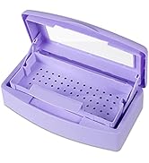 Gusnilo Nail Tool Sterilizer Box barbicide Disinfectant Jar Plastic Disinfectant Container Suitab...