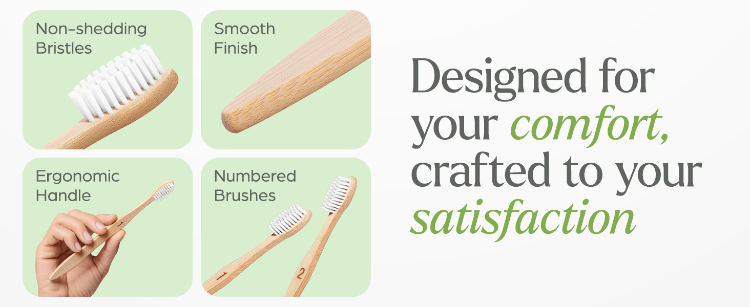 Plant based toothbrushes soft