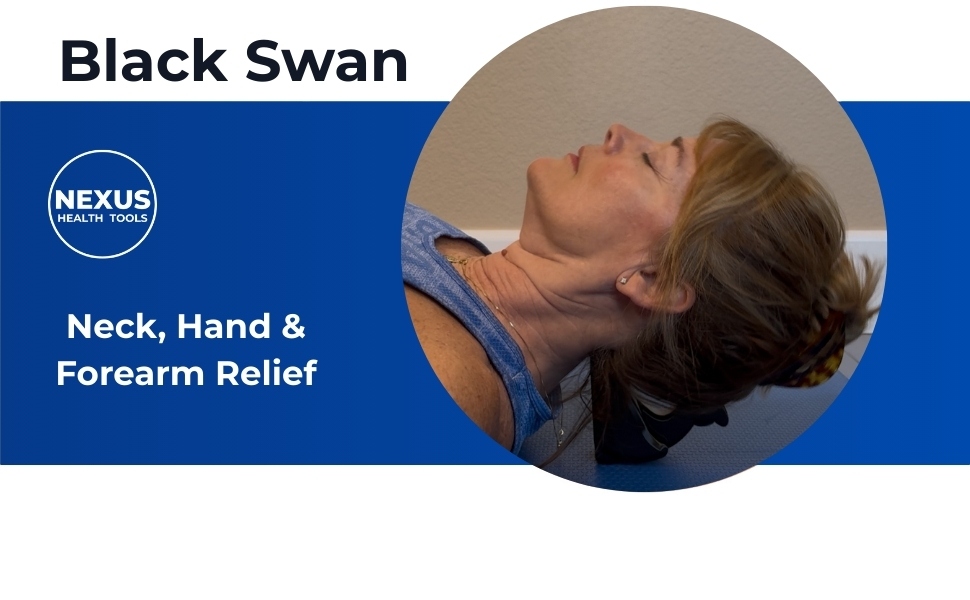 Woman using the Black Swan for neck tension