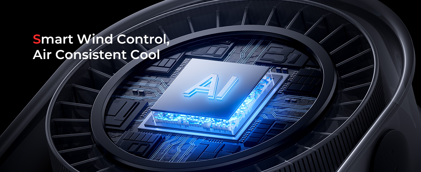 Smart Wind Control. Perfect for those needing stable airflow. Perfect for study, work,and relaxation