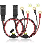 KOIUETUA 2 Pack Wire Harness fit for NOCO GC008 X-Connect M10(3/8in) XL Eyelet Terminal Smart Bat...