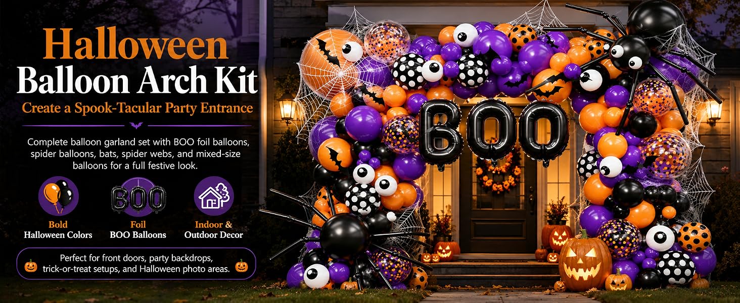 Halloween Balloon Garland