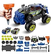 Pup Go 3-in-1 Take Apart Car for Boys with Electric Drill, 43Pcs Construction Toy Truck, Build Yo...