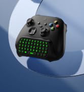 MoKo RGB Backlight Keyboard for PS5 Controller, Bluetooth Wireless Mini Gamepad Chatpad for Plays...