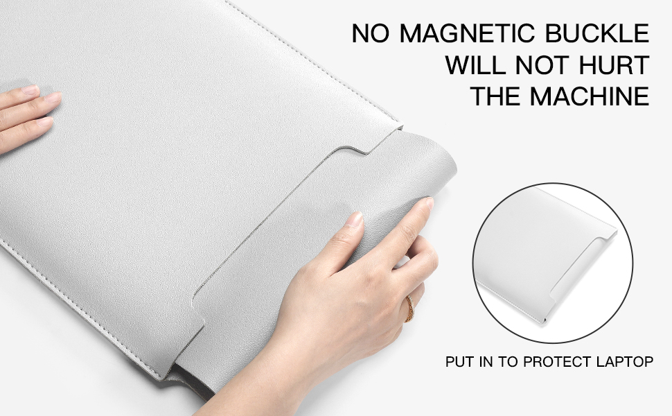 No magnetic buckle will not hurt the machine