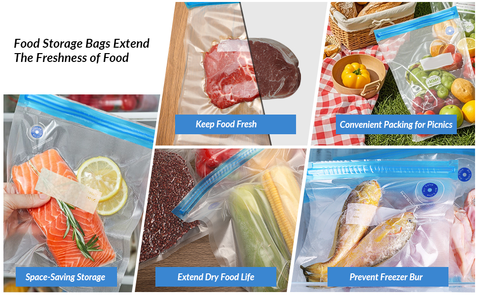 reusable vacuum seal bags for food