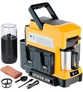 Byutrcfuy Cordless Coffee Maker for Dewalt 20V MAX Battery, 3 Brewing Options Drip Coffee Maker w...