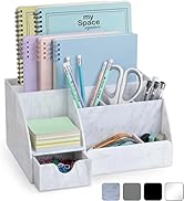 Desk Organizer For Office Supplies And Accessories - 9 Sections With A Drawer - Pencil Pen Holder...