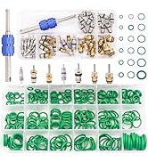 TWTADE Car A/C Repair Kit - 270PCS Rubber O-Ring Kit 18 Sizes + 40PCS Car Air Conditioner Valve C...