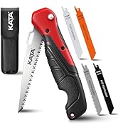 KATA 5-in-1 Folding Hand Saw with 4 Interchangeable Blades in Canvas Bag | Multi Drywall Saw Cuts...