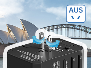Type I Travel Adapter for Australia New Zeeland China and many more