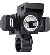 EXTRACTME 3-in-1 Motorcycle Phone Charger with 120W Cigarette Lighter Port, Motorcycle USB Charge...