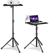 DECOSIS Projector Stand Tripod with Enlarged Tray (20"x16"), Laptop Tripod Stand Adjustable From ...