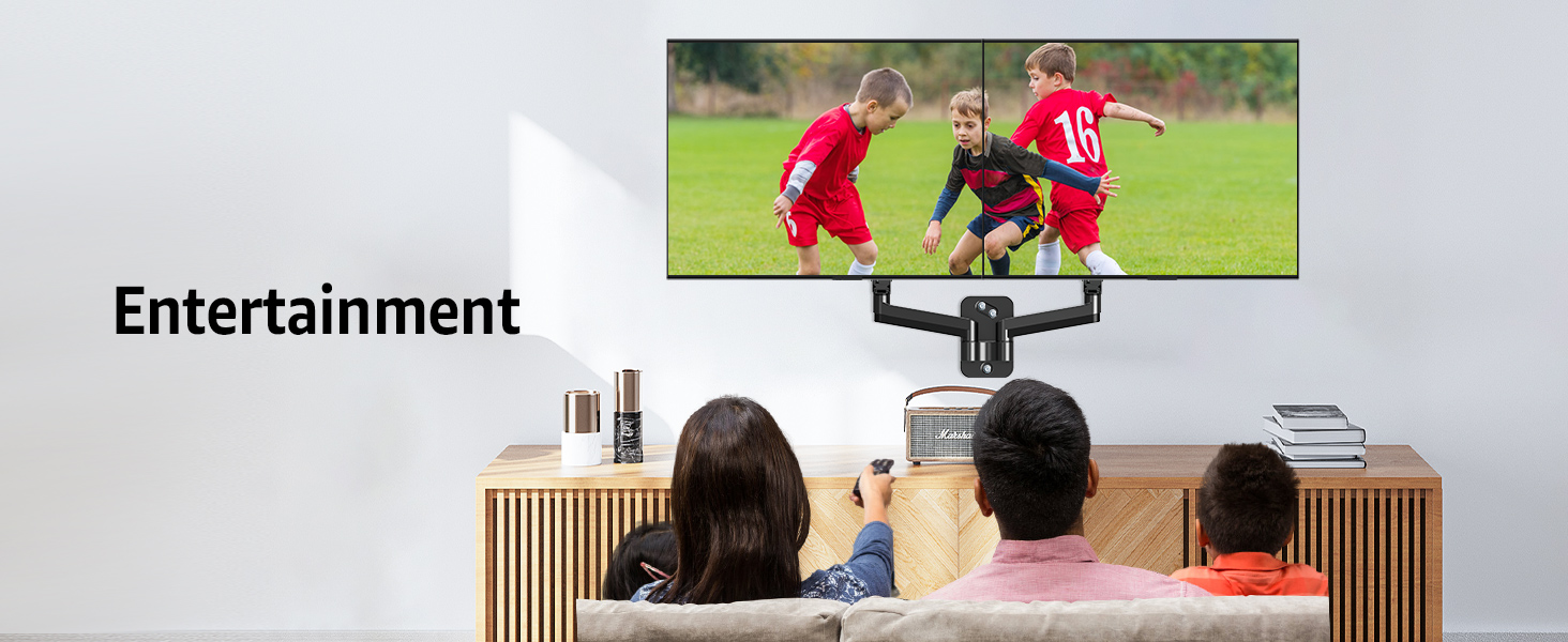 dual monitor wall mount