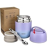 17 oz Insulated Lunch Containers Hot Food Jar, Wide Mouth Lunch Thermo for Hot Food Kids Adults, ...
