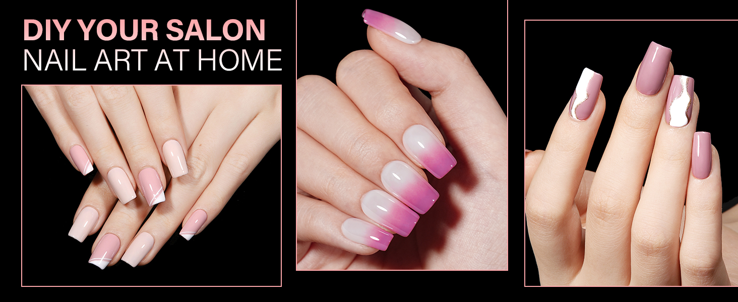 full cover nail tips short square
