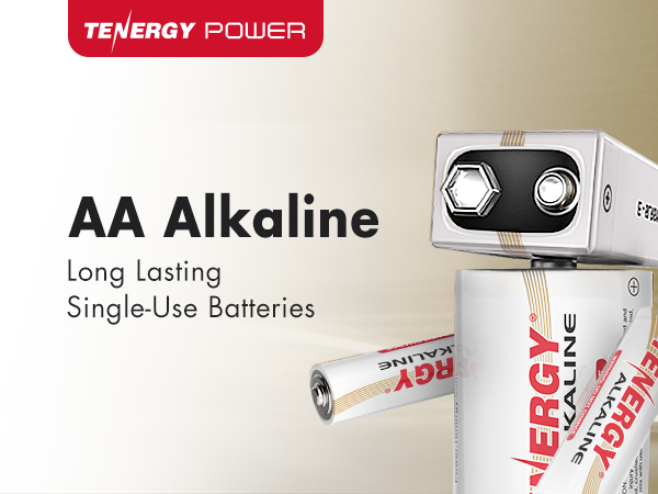 Long lasting single-use AA alkaline batteries