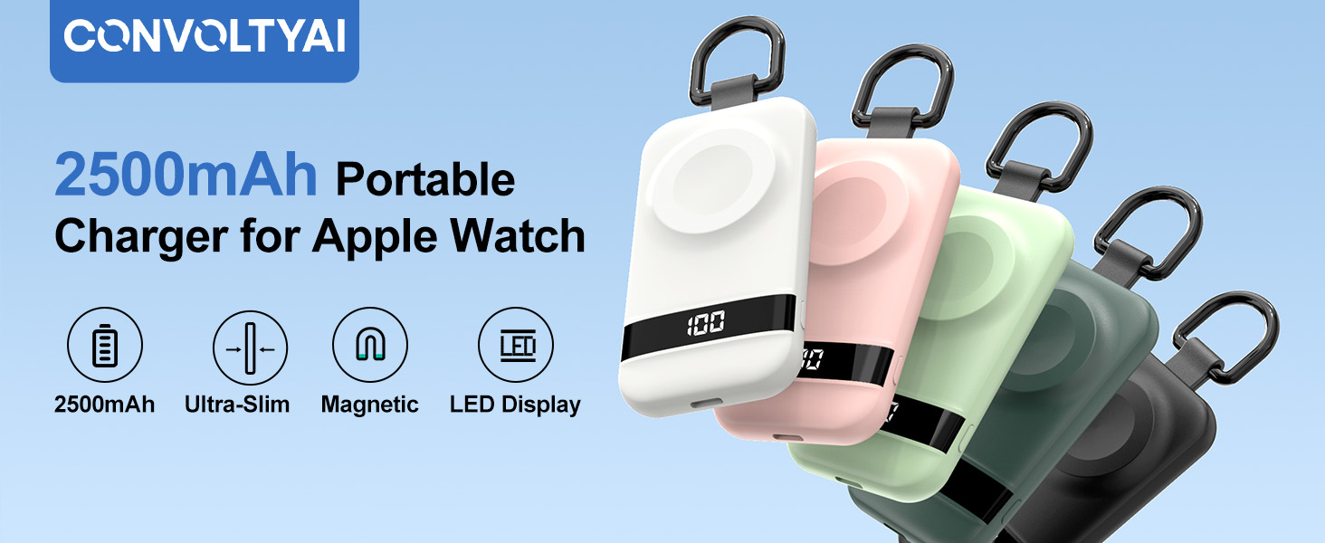 Portable Charger for Apple Watch Fast Charging iWatch working Camping Travel Essentials Accessories