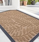 OLANLY Door Mat Indoor Outdoor Entrance, 29.5x17, Waterproof All-Weather All-Season Doormat, Stur...