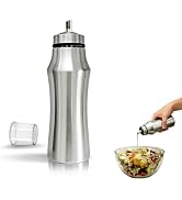 OlBuWa 304 Stainless Steel Oil Dispenser Bottle,Kitchen Oil Bottle for Cooking salad, barbecue, s...